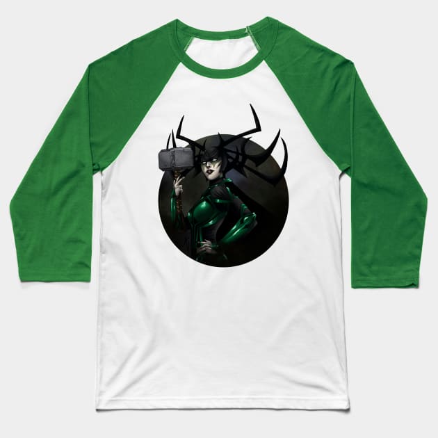 Hela Baseball T-Shirt by AV Art Studio